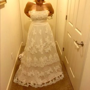 Bridal gown never been worn  with tags.